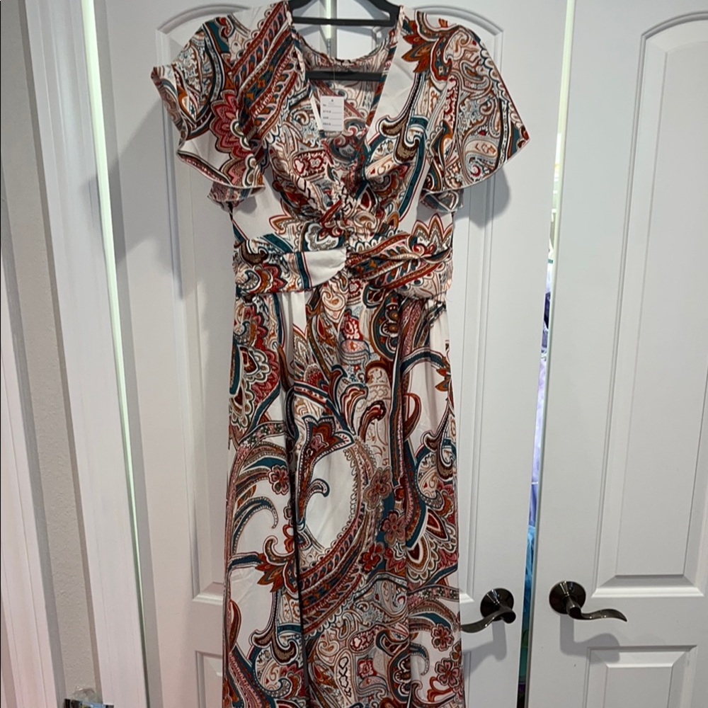 Paisley Print Women's Dress